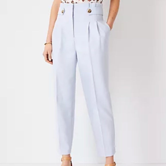 Ann Taylor || the paperbag ankle pant in windswept - Picture 1 of 5